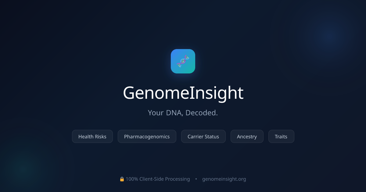Genome Insight — Free DNA Analysis for Health, Traits ...